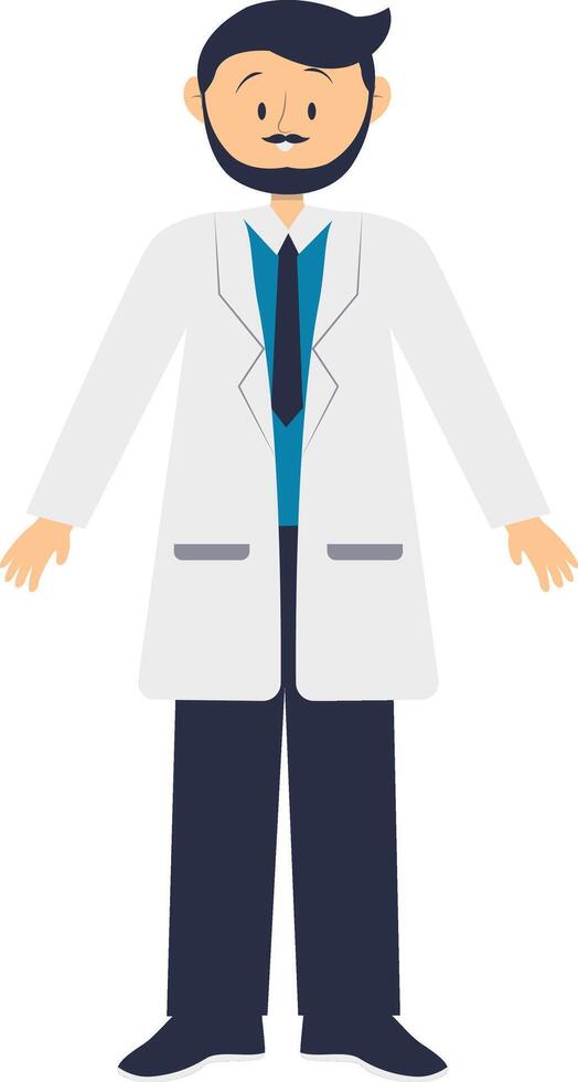 Illustration of Man Profession in Flat Design vector