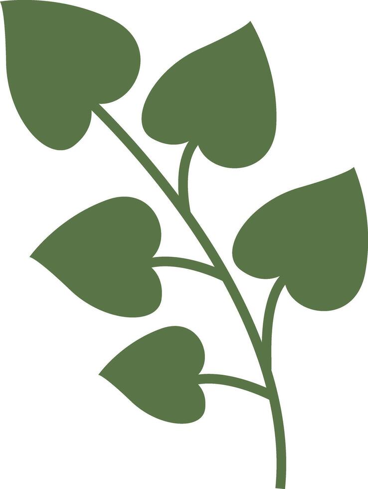 Exotic Green Tropical Leaves Illustration Isolated on White Background. vector