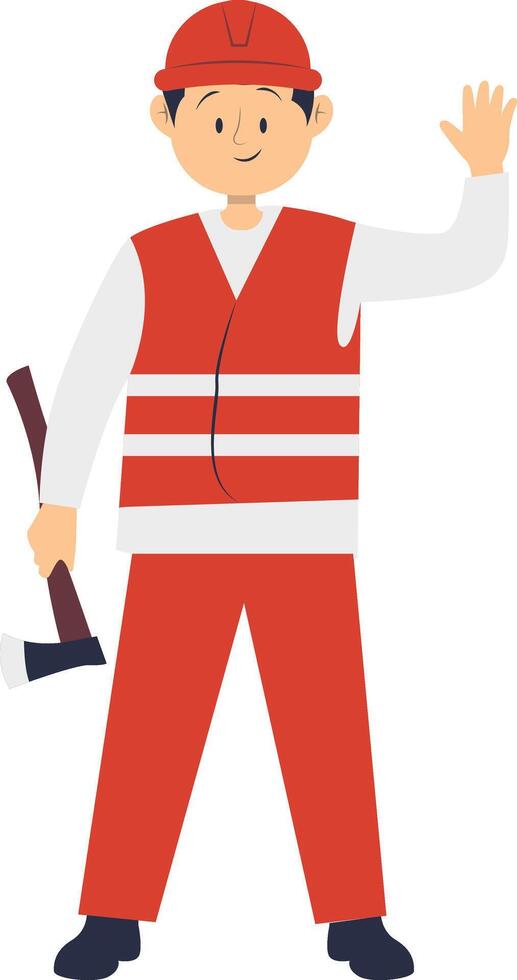 Illustration of Man Profession in Cartoon Design vector