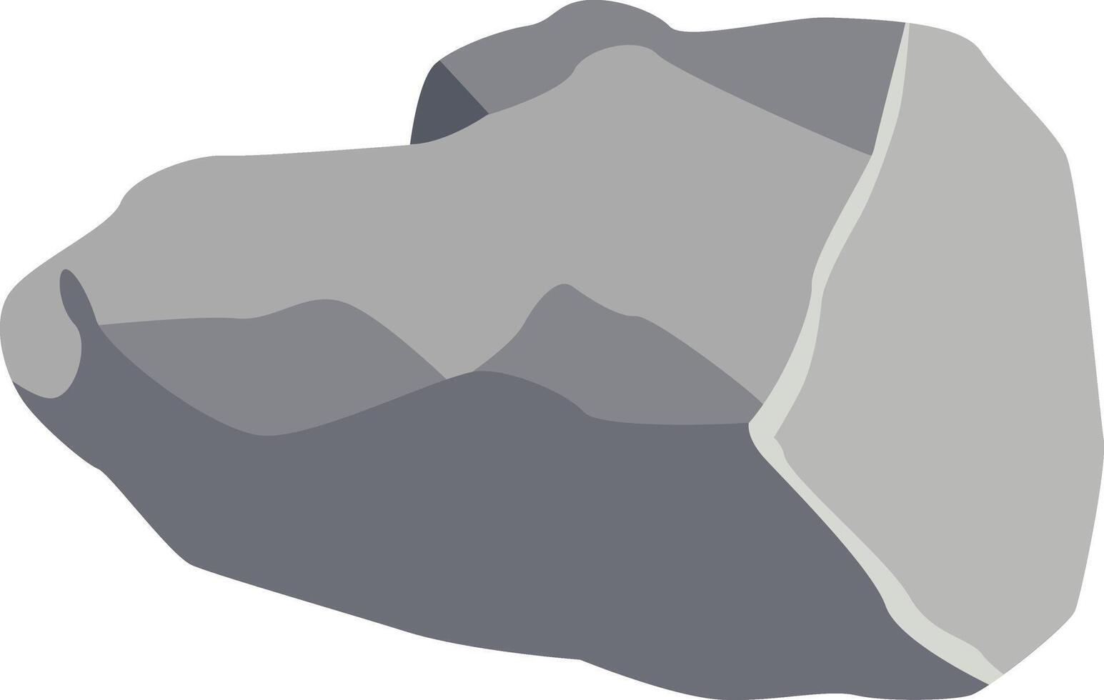 Rock Stone Illustration on White Background. vector