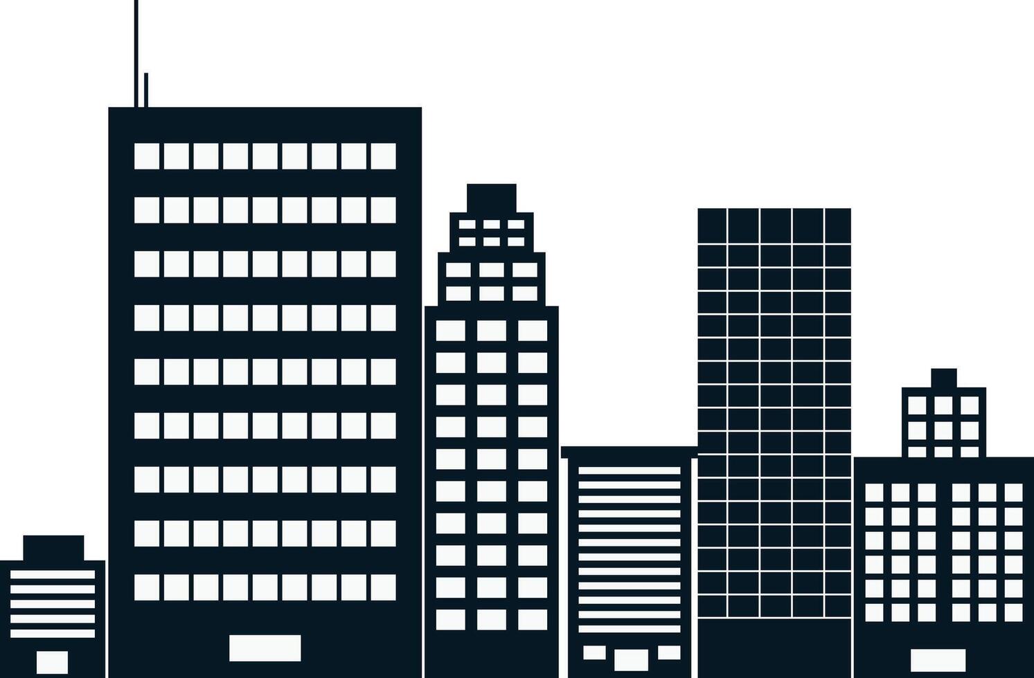 Urban Cityscape Silhouette vector