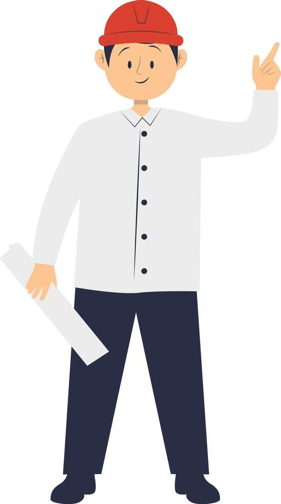 Illustration of Man Profession in Flat Design. vector