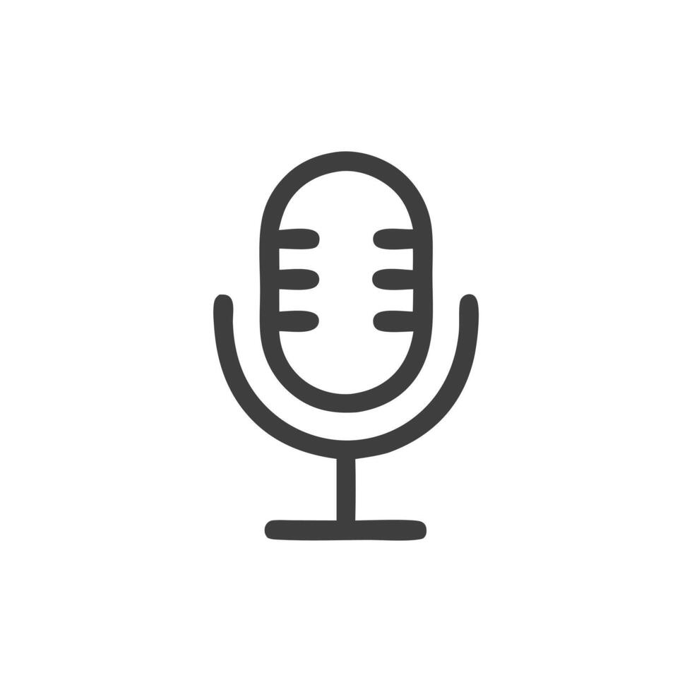 Voice chat icon ideal for communication apps, featuring a simple microphone design for clear conversations. Perfect for digital platforms. vector