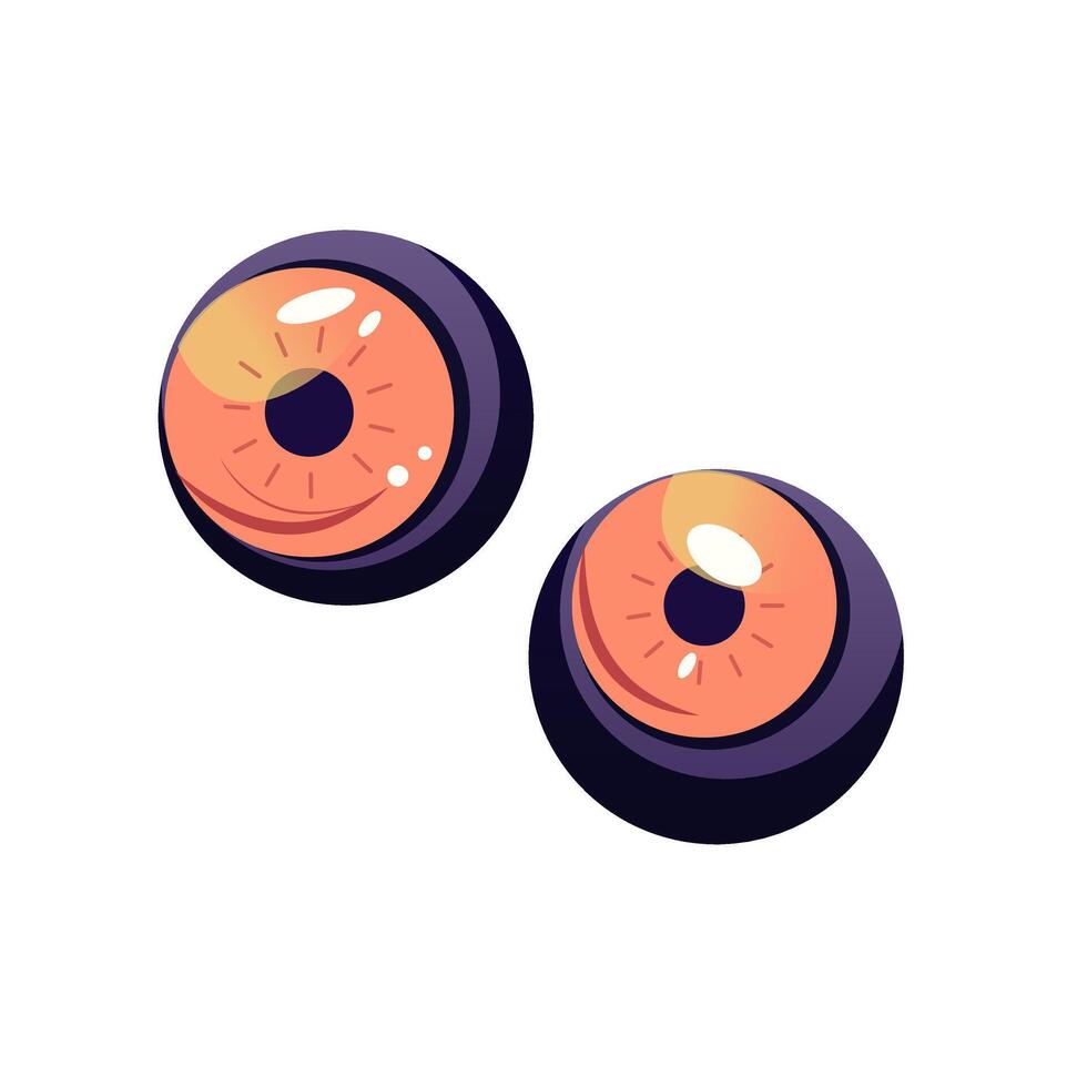Stylized Cartoon Eyes perfect for Creative Projects and Unique Designs in Various Styles vector