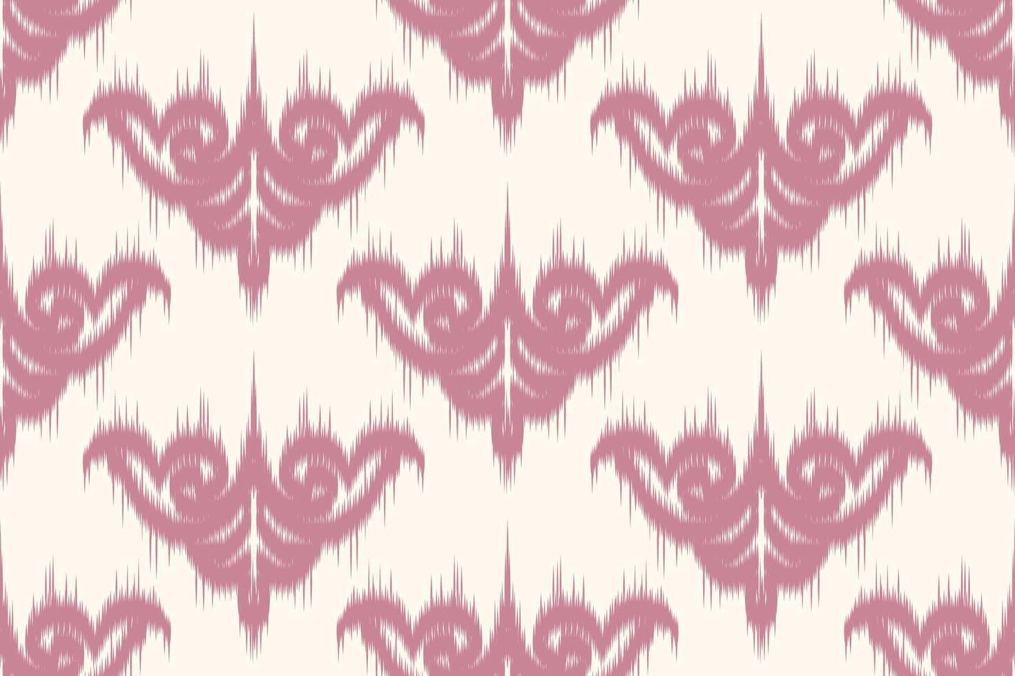 Seamless Ikat Pattern in . Traditional Textile Design. vector