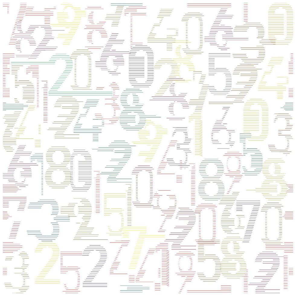 A colorful arrangement of various numbers in pastel hues, overlaid in a pattern across a light background. vector