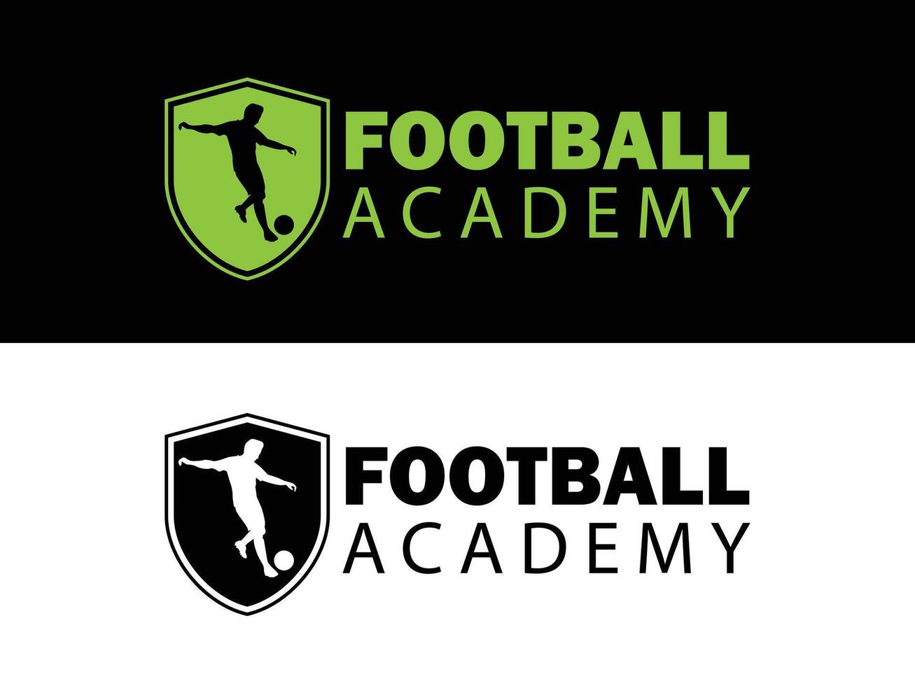 Football Training Academy Logo Design. Sport vector