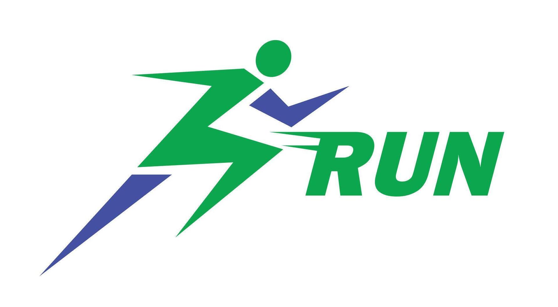 Running Logo, running club or sports club with slogan template vector