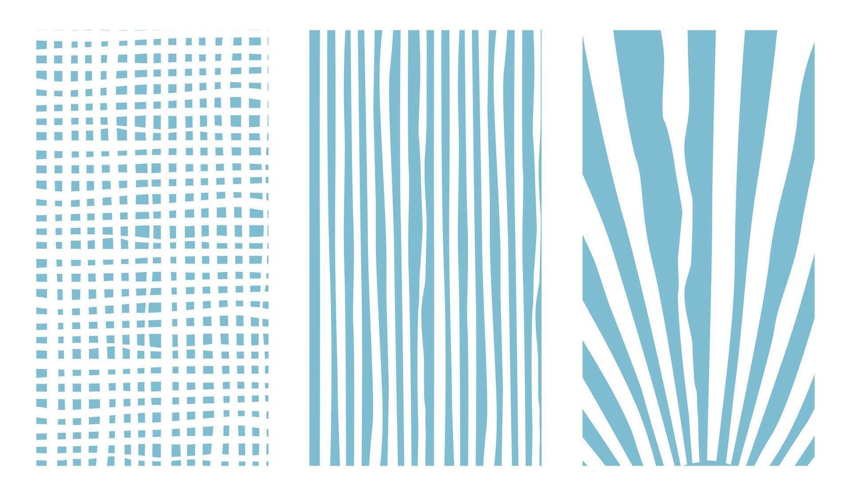Hand Drawn Style Seamless Pattern Set vector