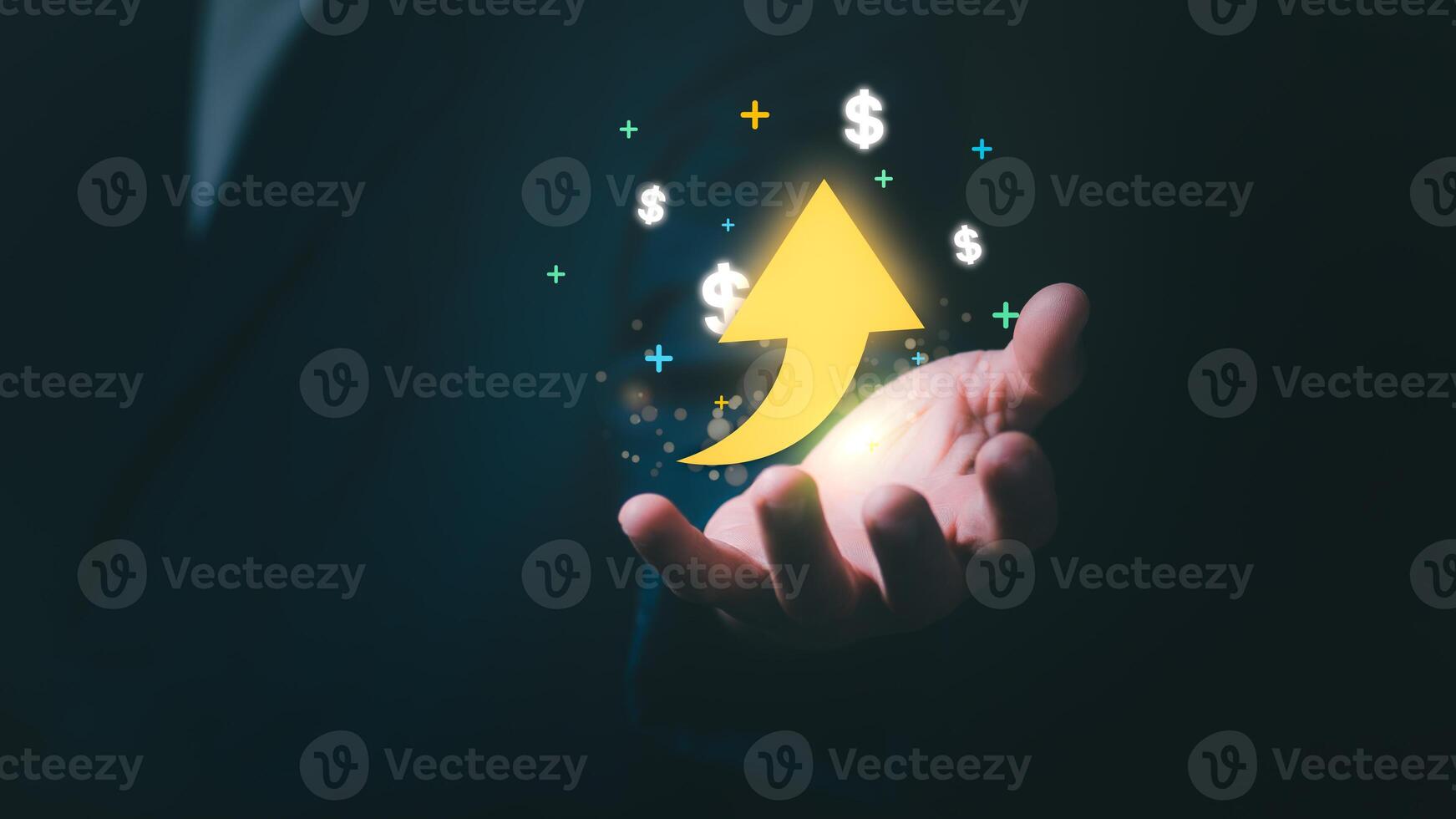a Analyze the concept, potential and growth of business goals, economic and marketing performance in investing according to future global market trends, and goal setting. photo