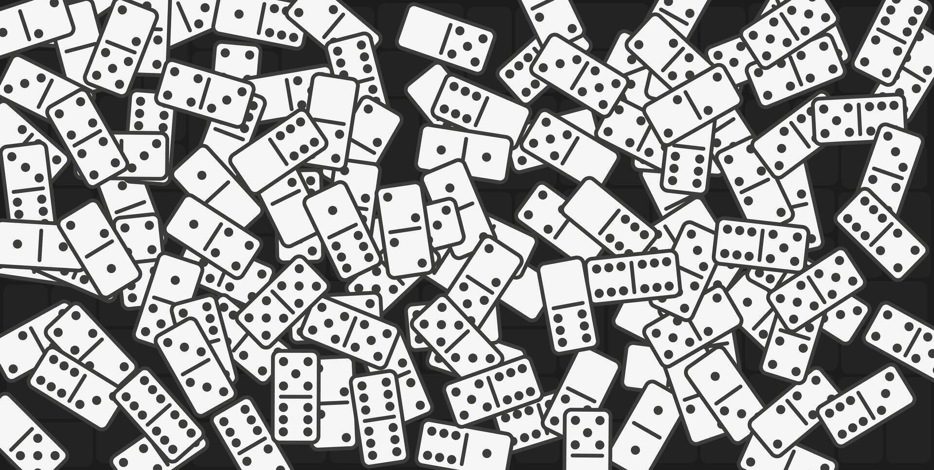 a large pile of dominoes on a black background vector