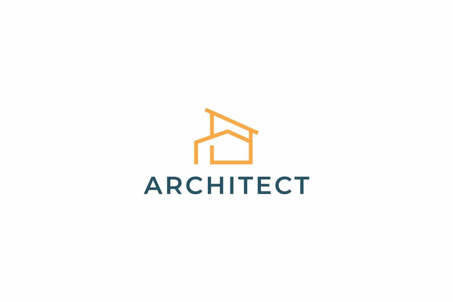 Minimalist House Logo for Business Property Real Estate Architect Brand Identity vector