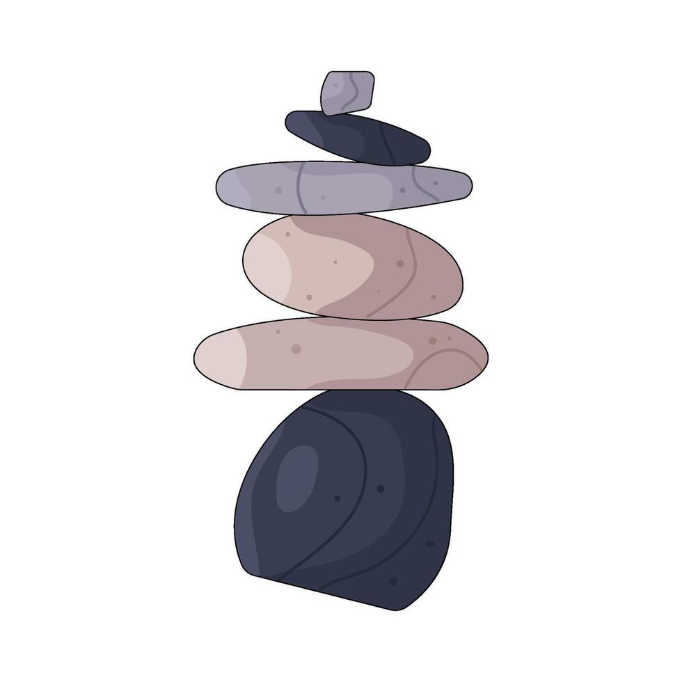 Stacked Balancing stones vector
