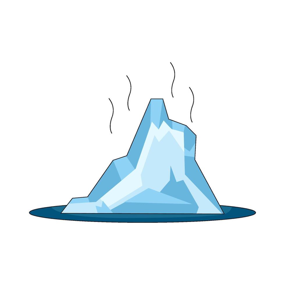 Floating Iceberg illustration vector