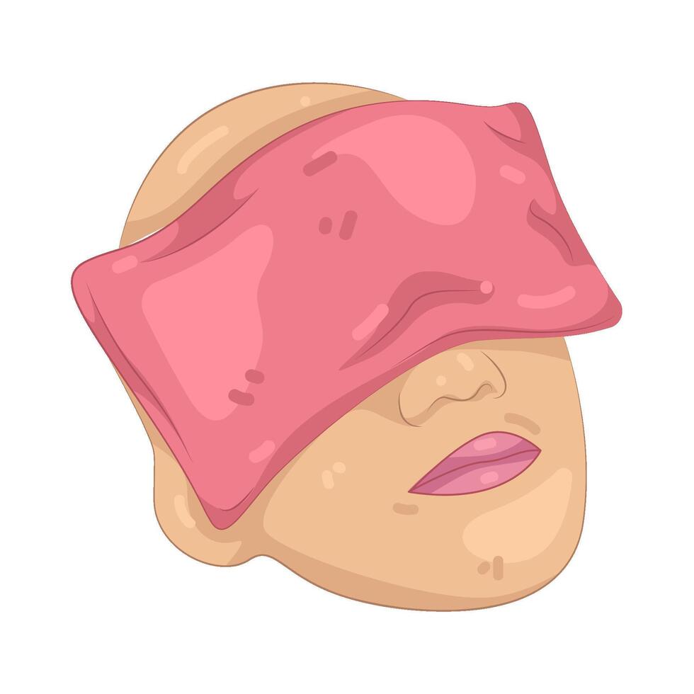 Pink Eye pillow vector