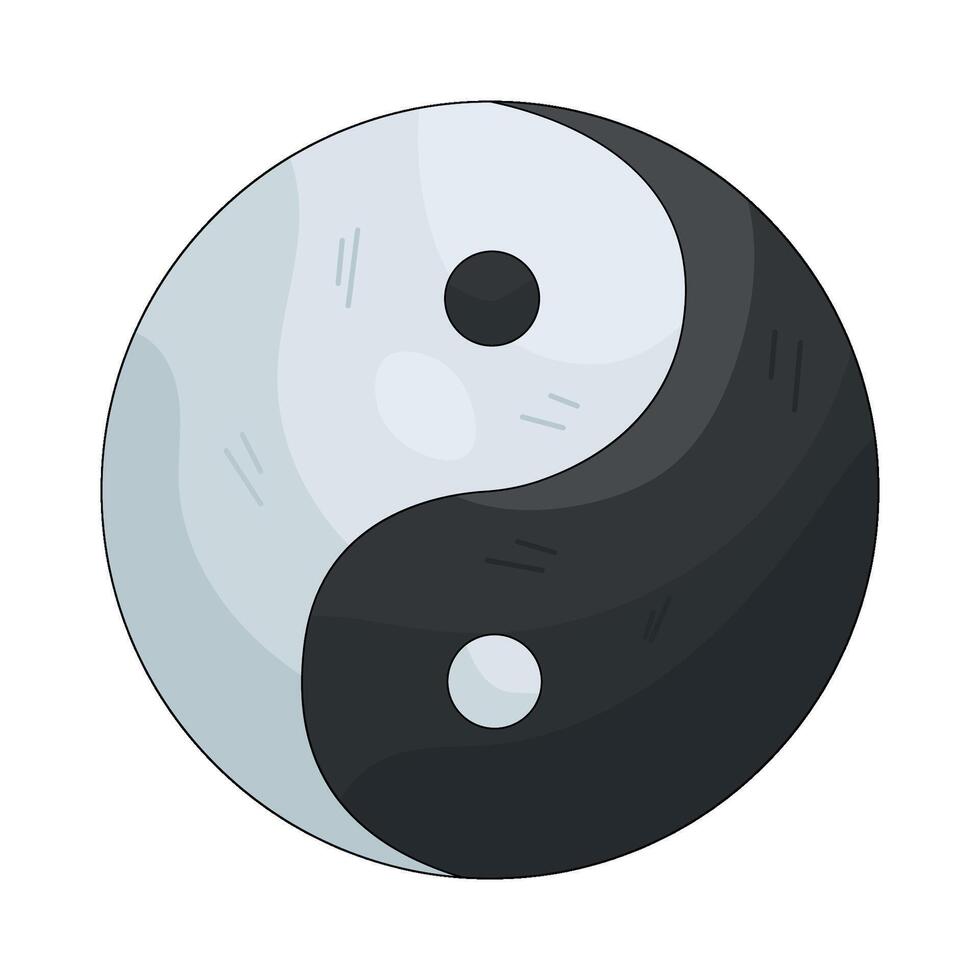 Yin and Yang Symbol vector
