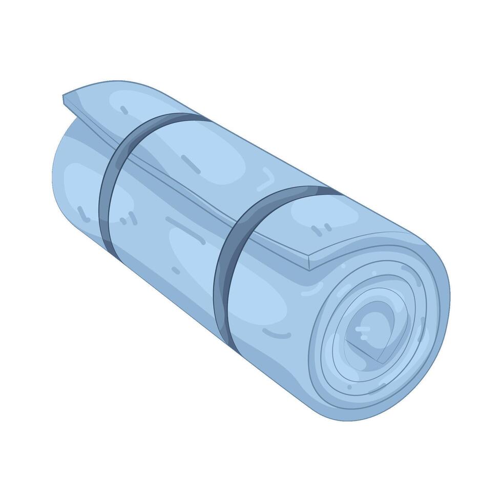 Rolled mat illustration vector