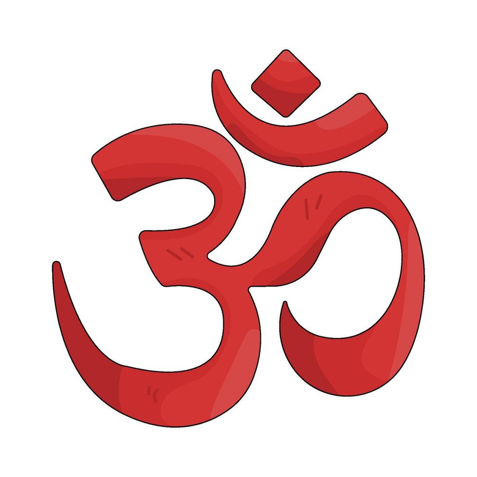 the Om Symbol vector