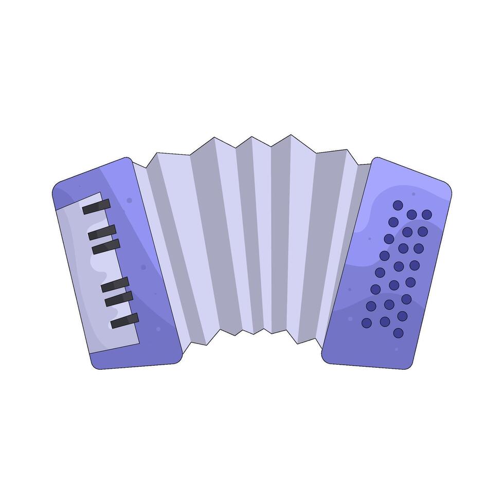 Purple Accordion illustration vector