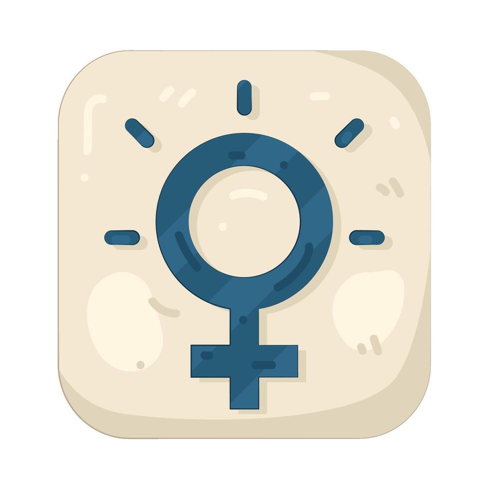 An Female Symbol vector