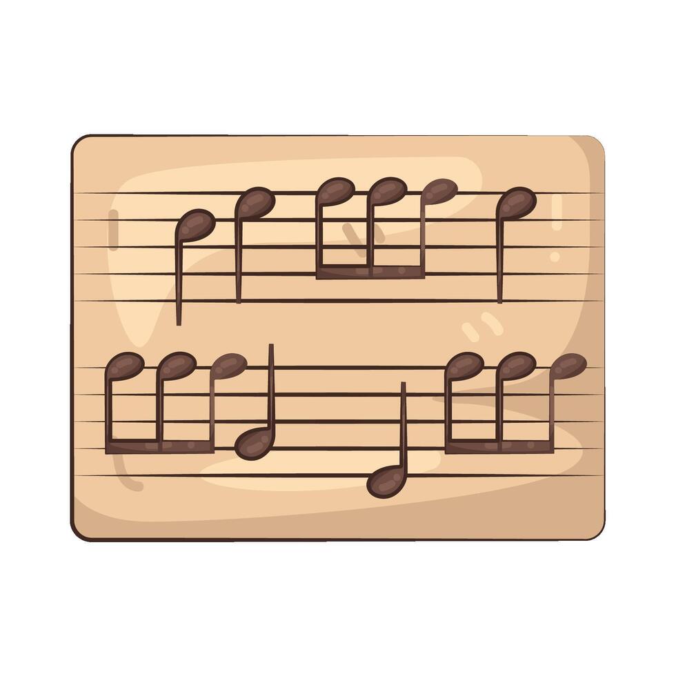 Sheet Music with Musical Notes vector