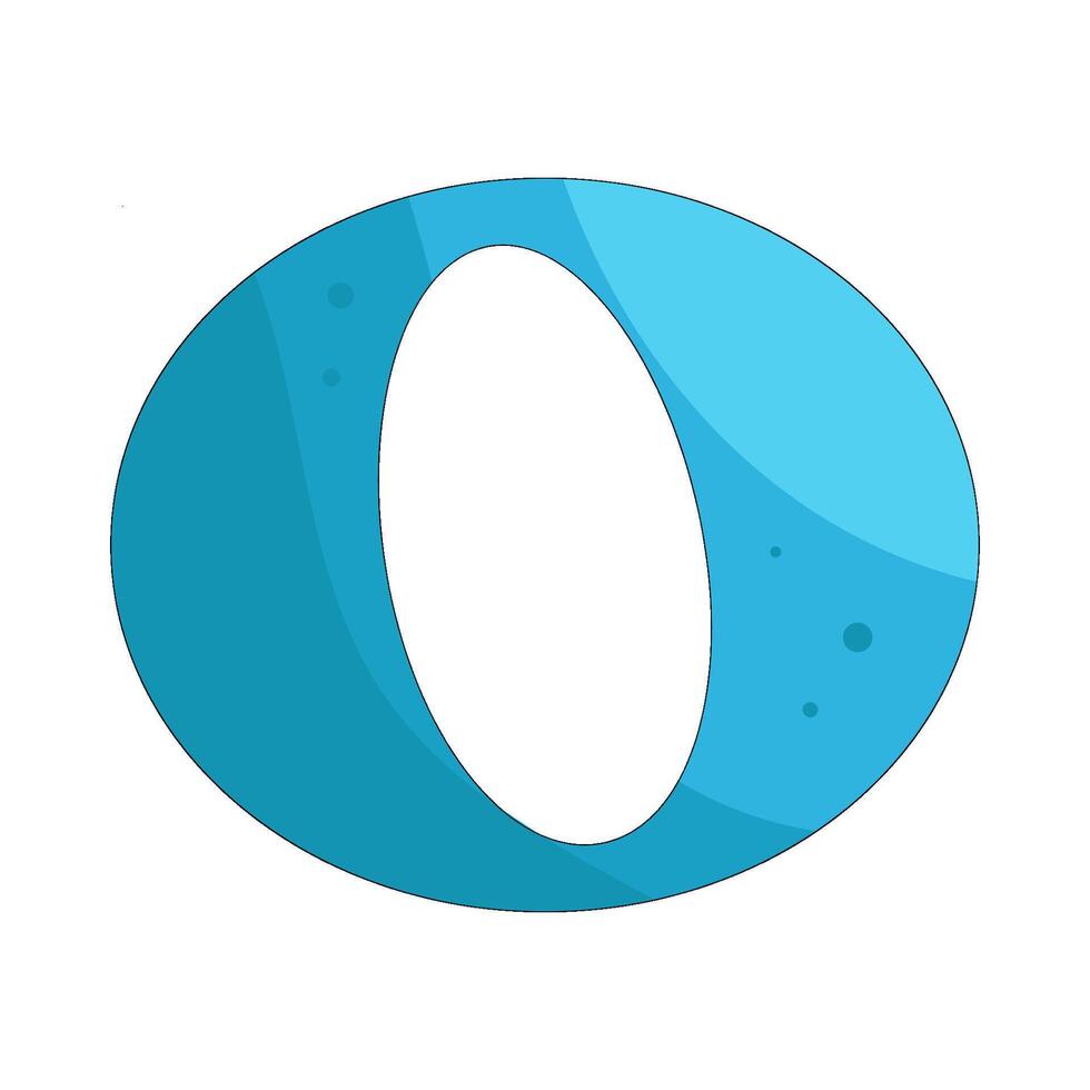 Blue Whole Note vector