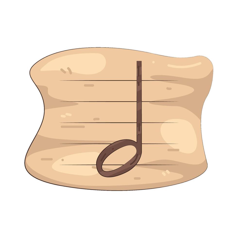 Musical Half Note vector