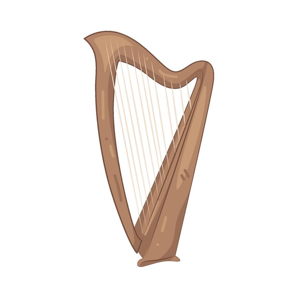 Classic Harp illustration vector