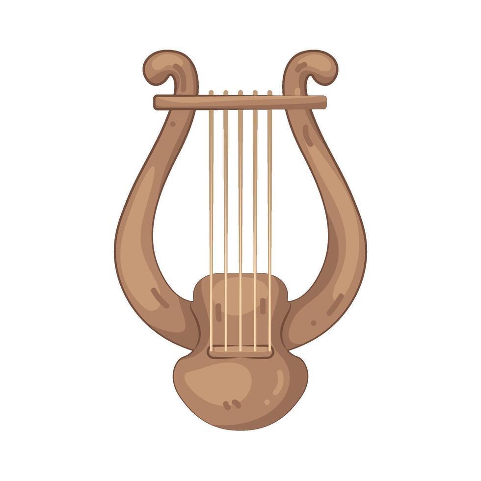Ancient Lyre Harp vector