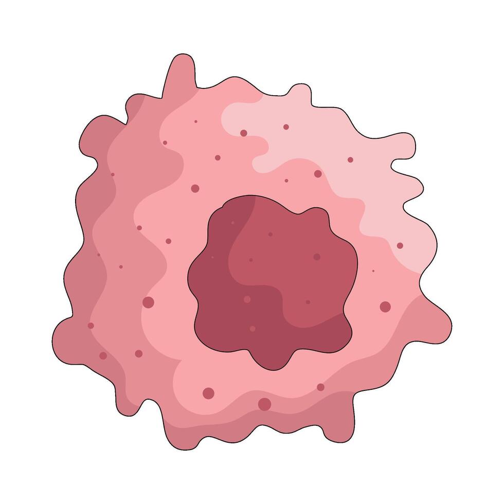 illustration of cancer cell vector