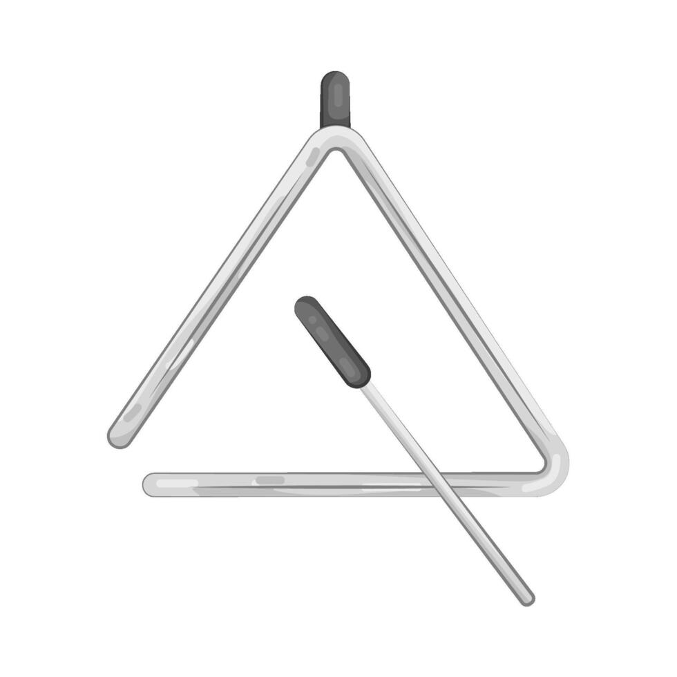 Metallic Musical Triangle vector