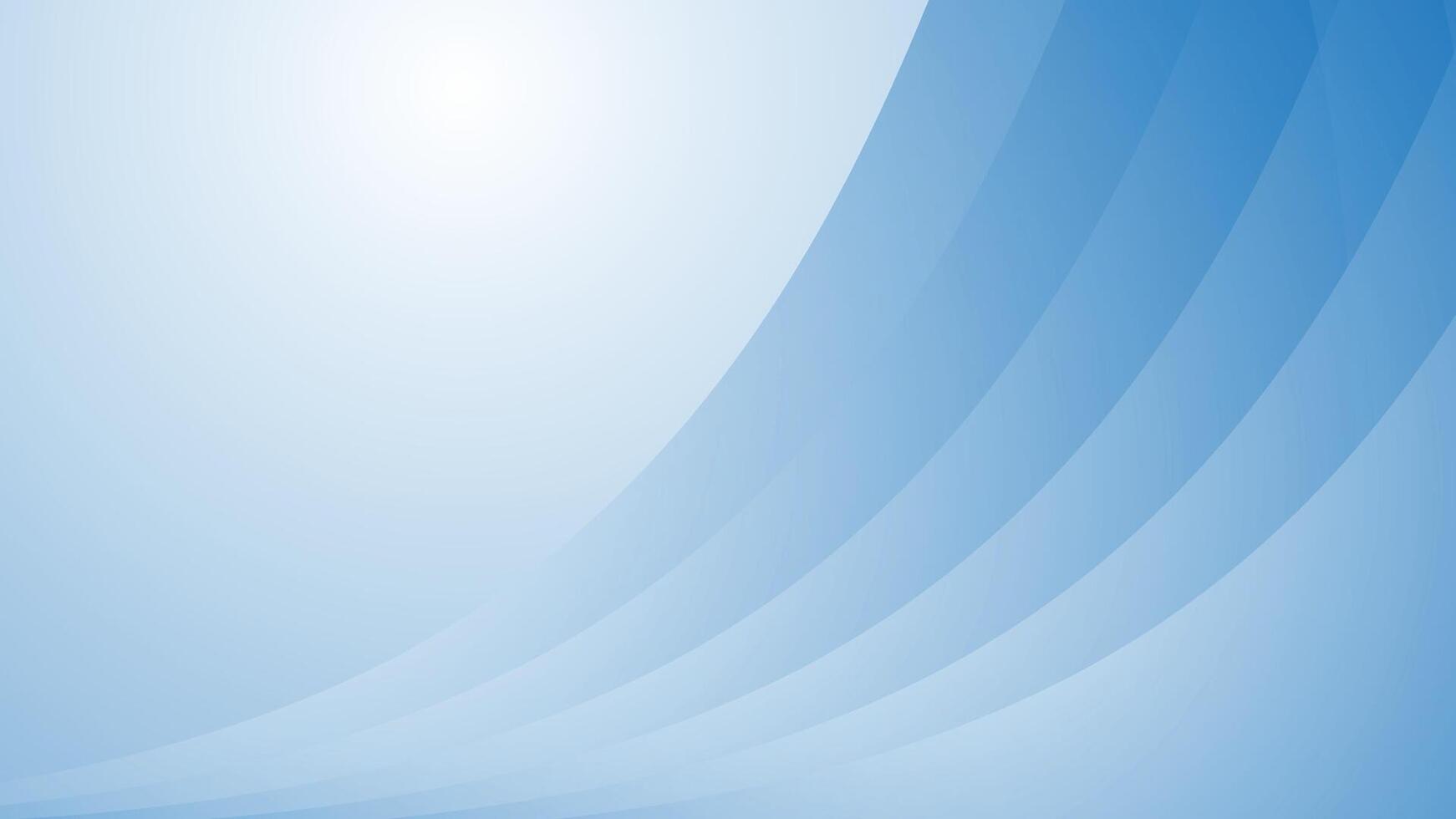 Blue abstract paper style background with modern flowing cuts vector