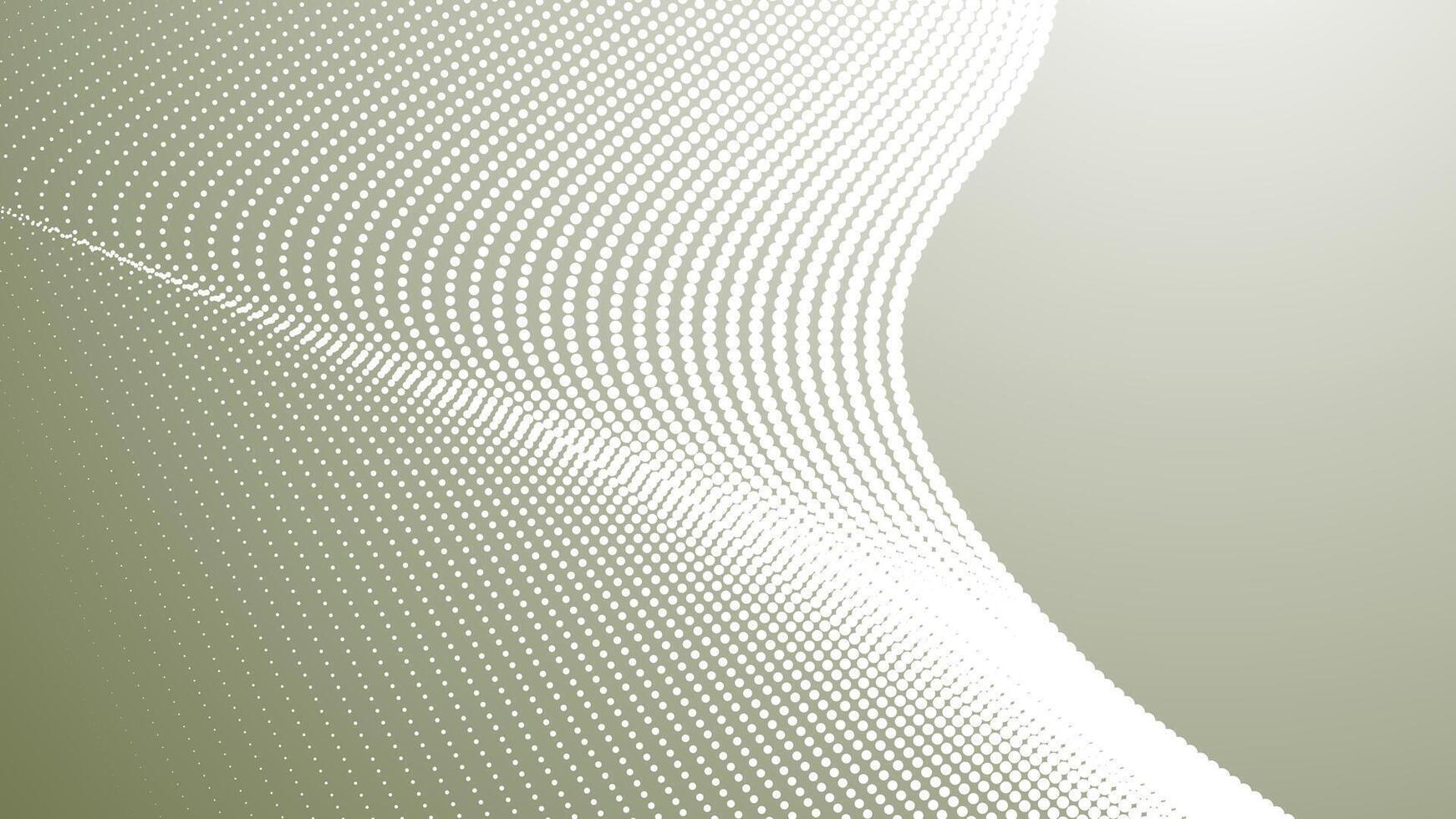 Abstract background with green army halftone curve and gradient flow for digital design and military themes vector