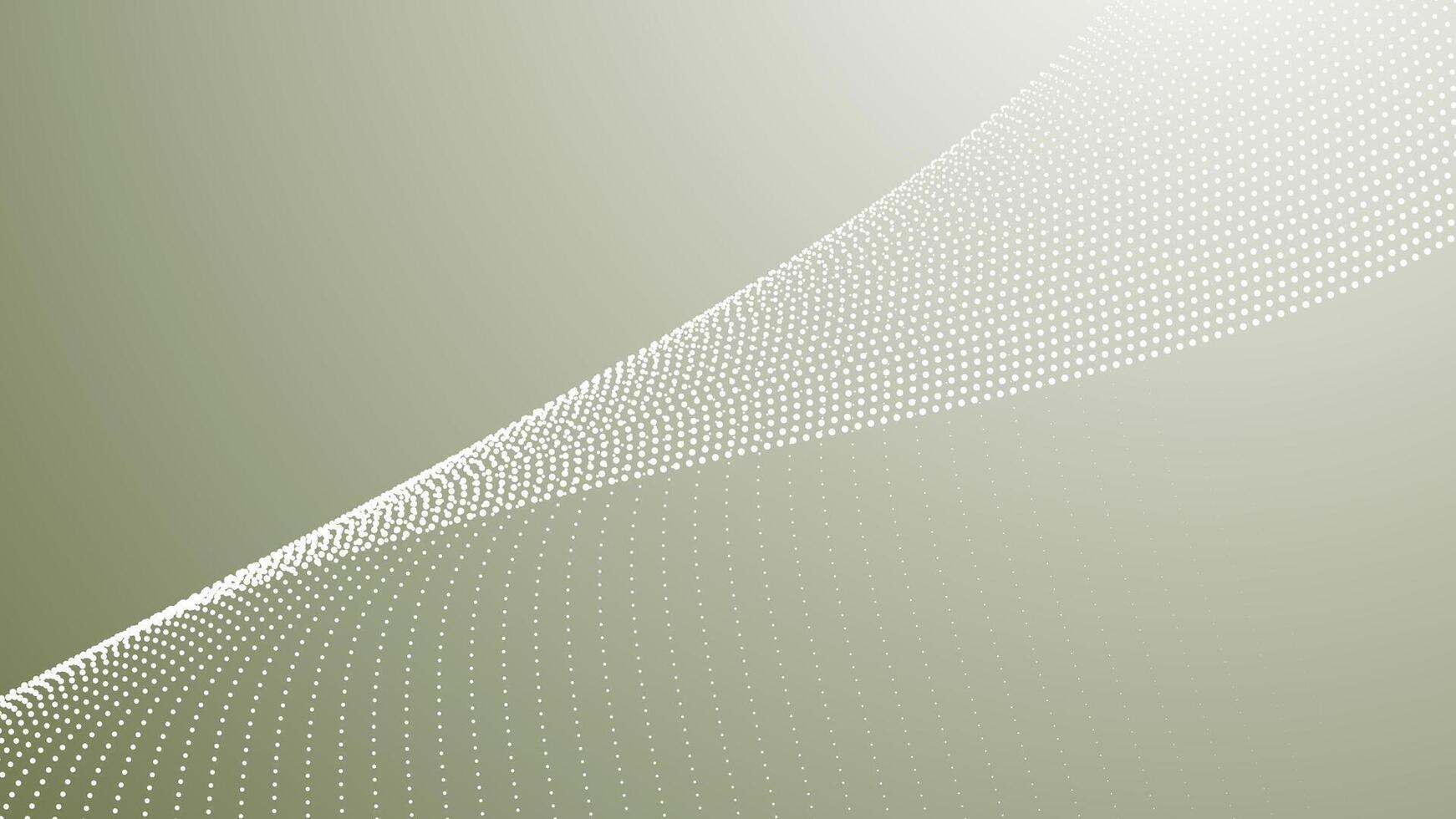 Abstract green army digital background with halftone gradient and curve lines for graphic design and visuals vector