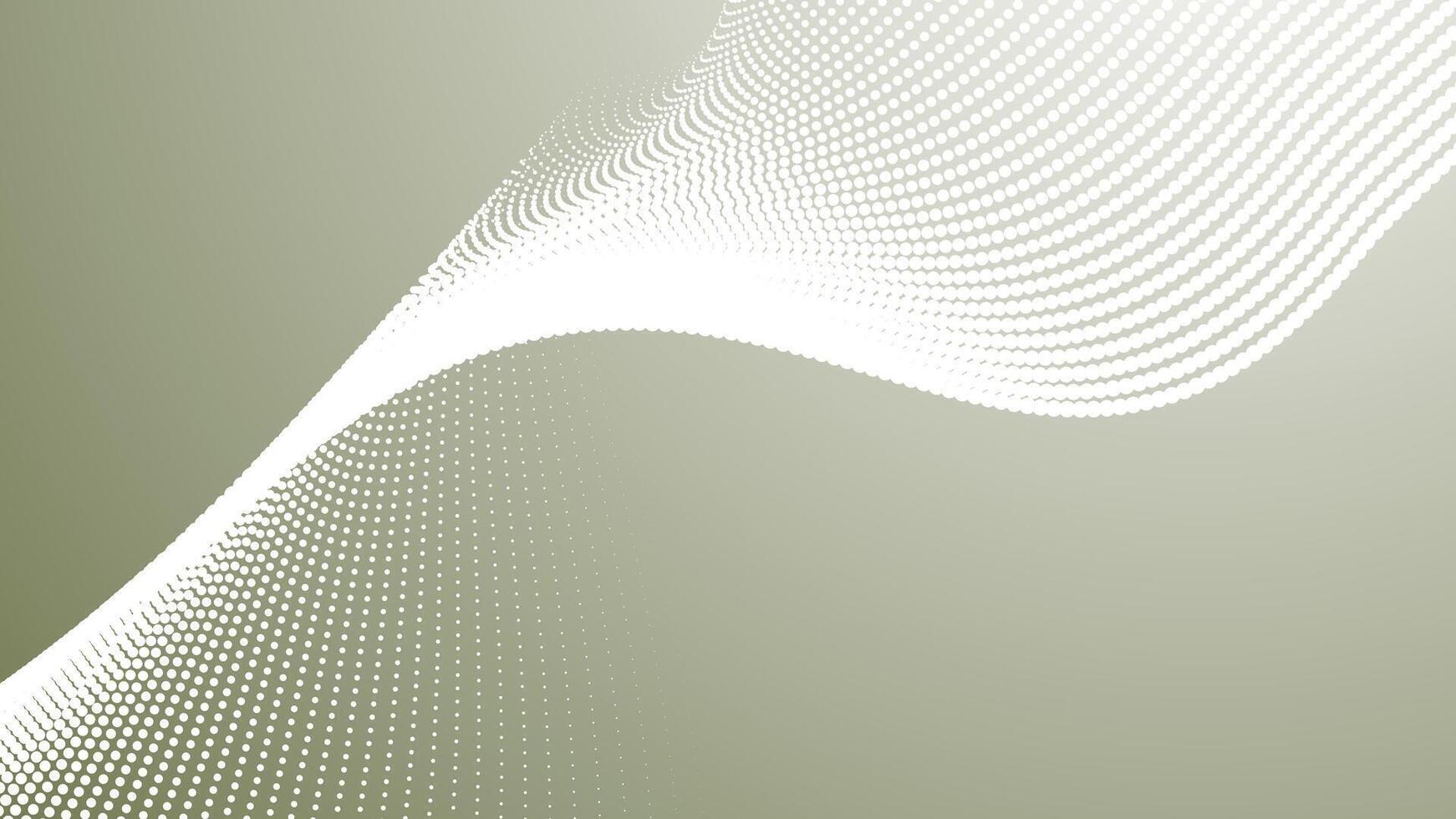 Green army curved halftone gradient background for military abstract visuals and modern digital composition vector