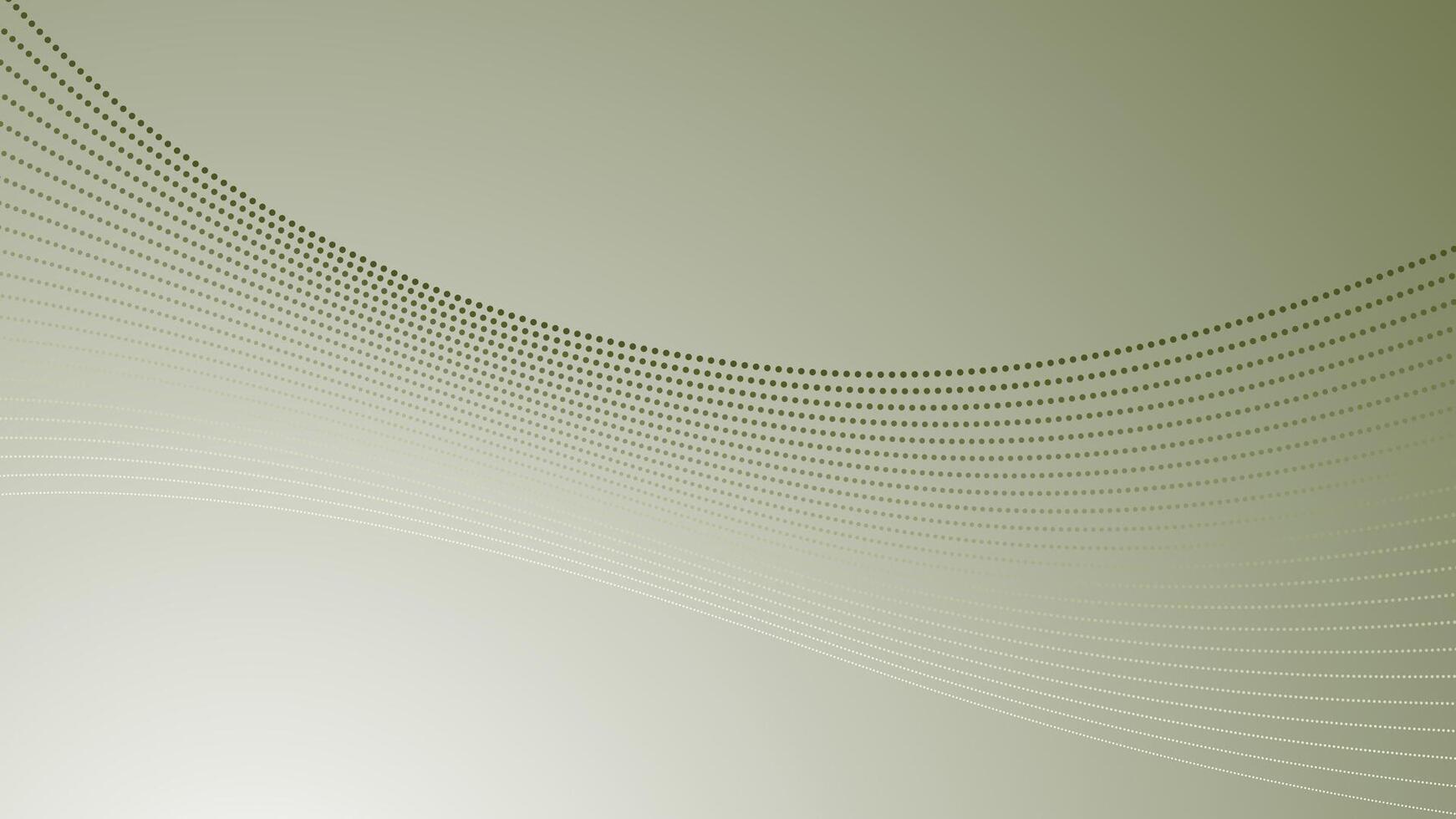 Abstract digital design with green army gradient curve and halftone texture for modern military background vector