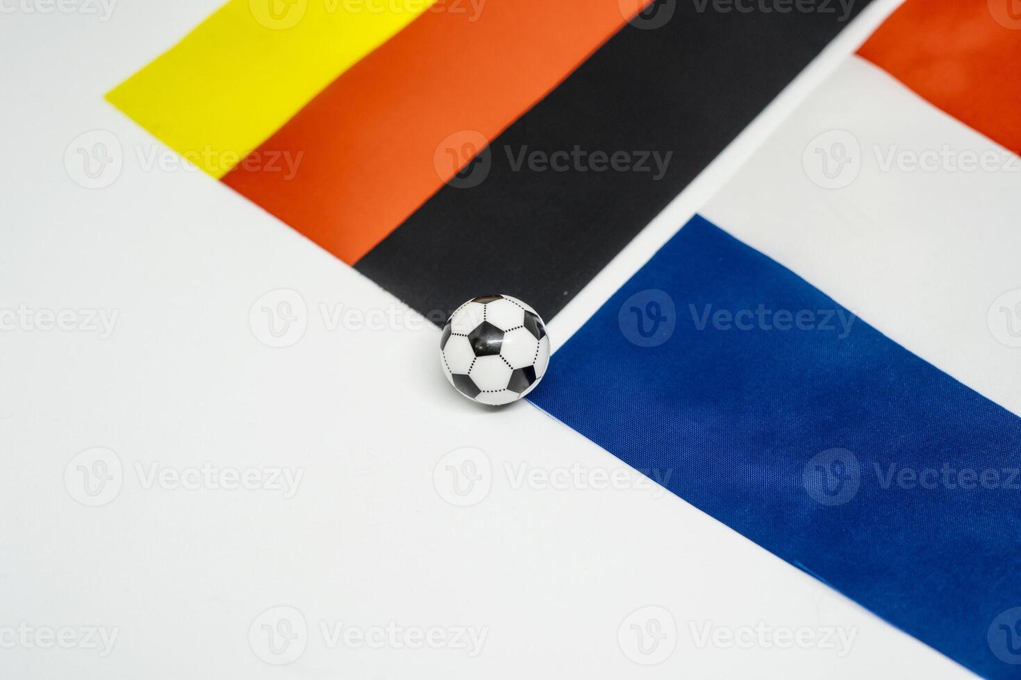 France Meets Germany in Football Match with National Identity photo