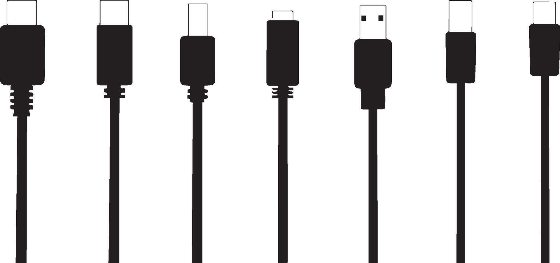 Essential Guide USB Connector Types Sizes A Visual Reference vector