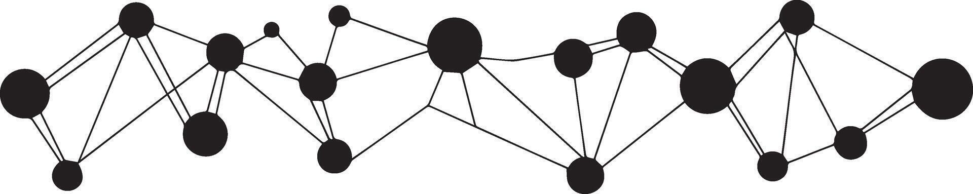 Abstract Network Connecting Nodes Visual Representation Ideal for Tech Science Data Visualization vector