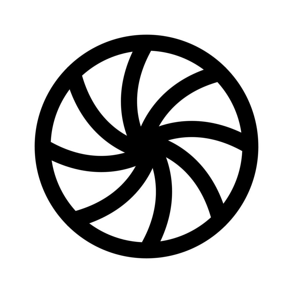 Beach Ball play icon thick bold line vector