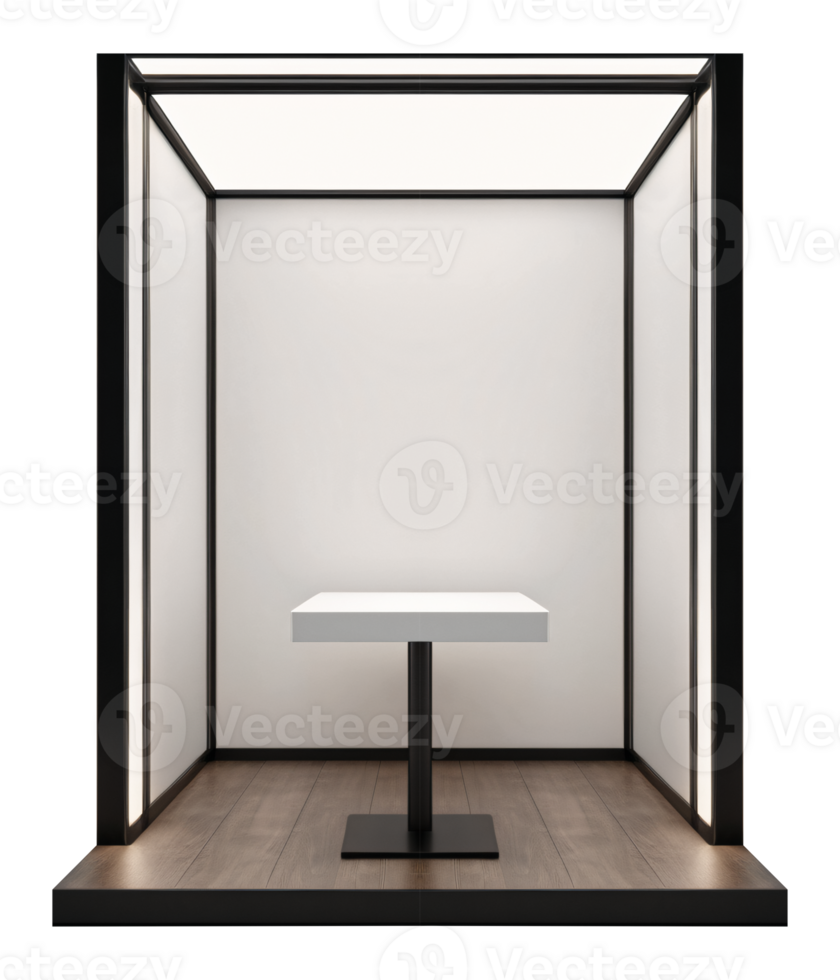 Mini Booth Store Front Mockup Design Background for Showcase Exhibition png