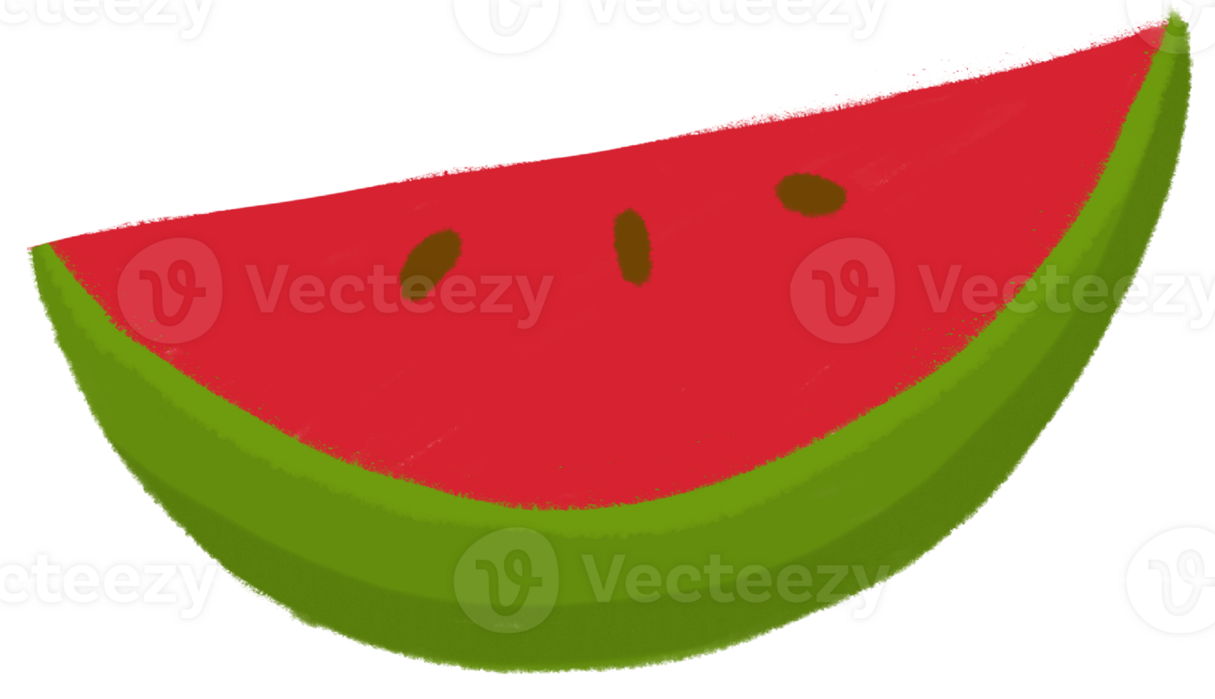 Watermelon kawaii fruit png