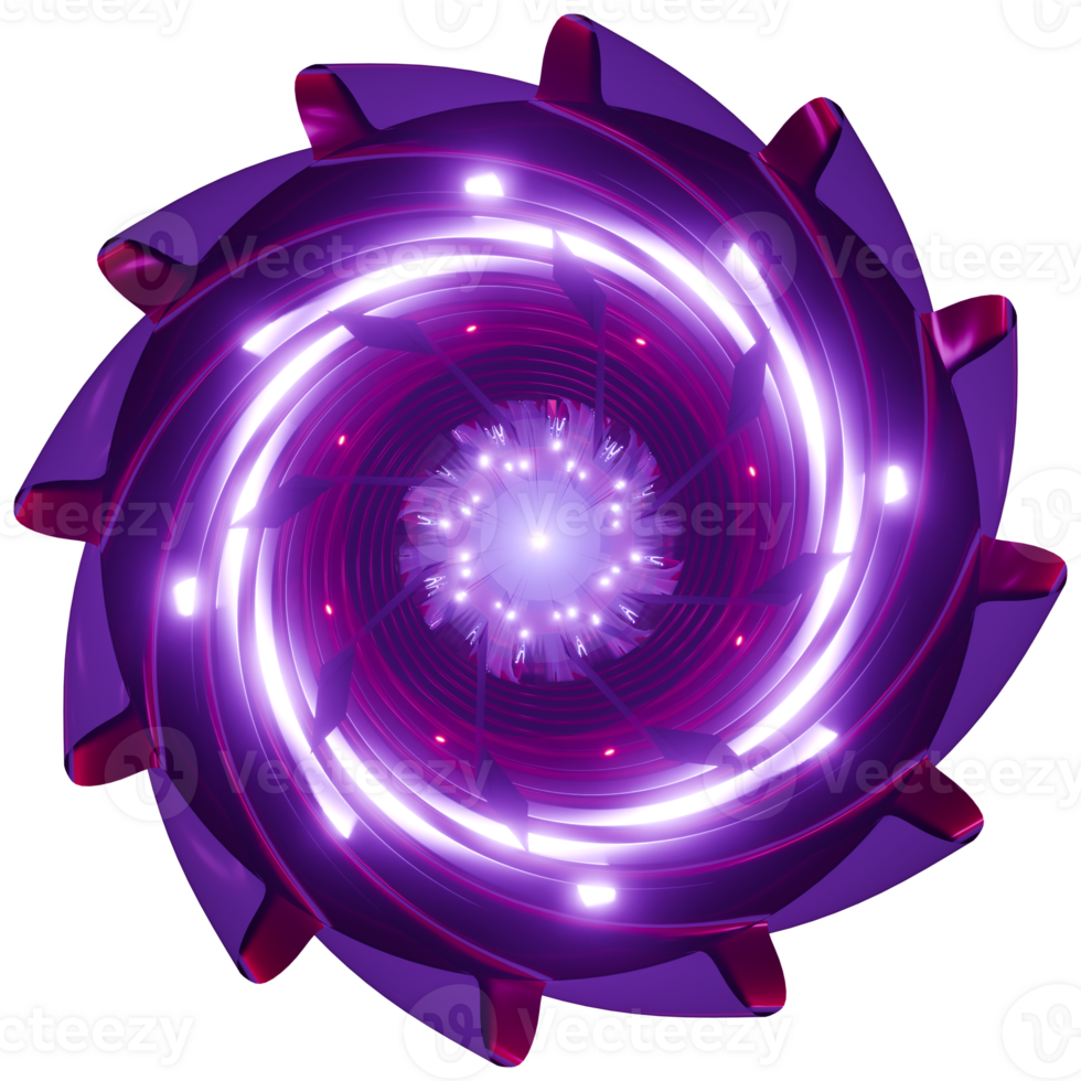 A purple spiral with a bright light in the center png