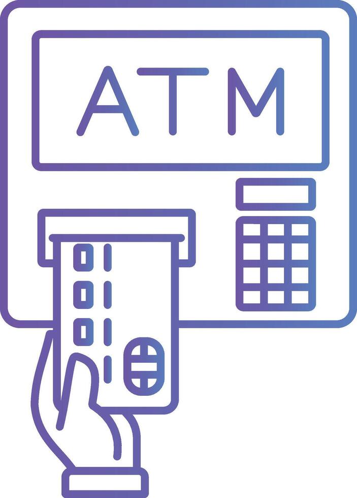 Bank Card Icon Electronic Payment Method vector