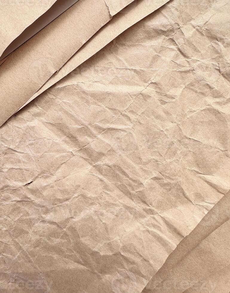 Textured Brown Kraft Paper Background photo