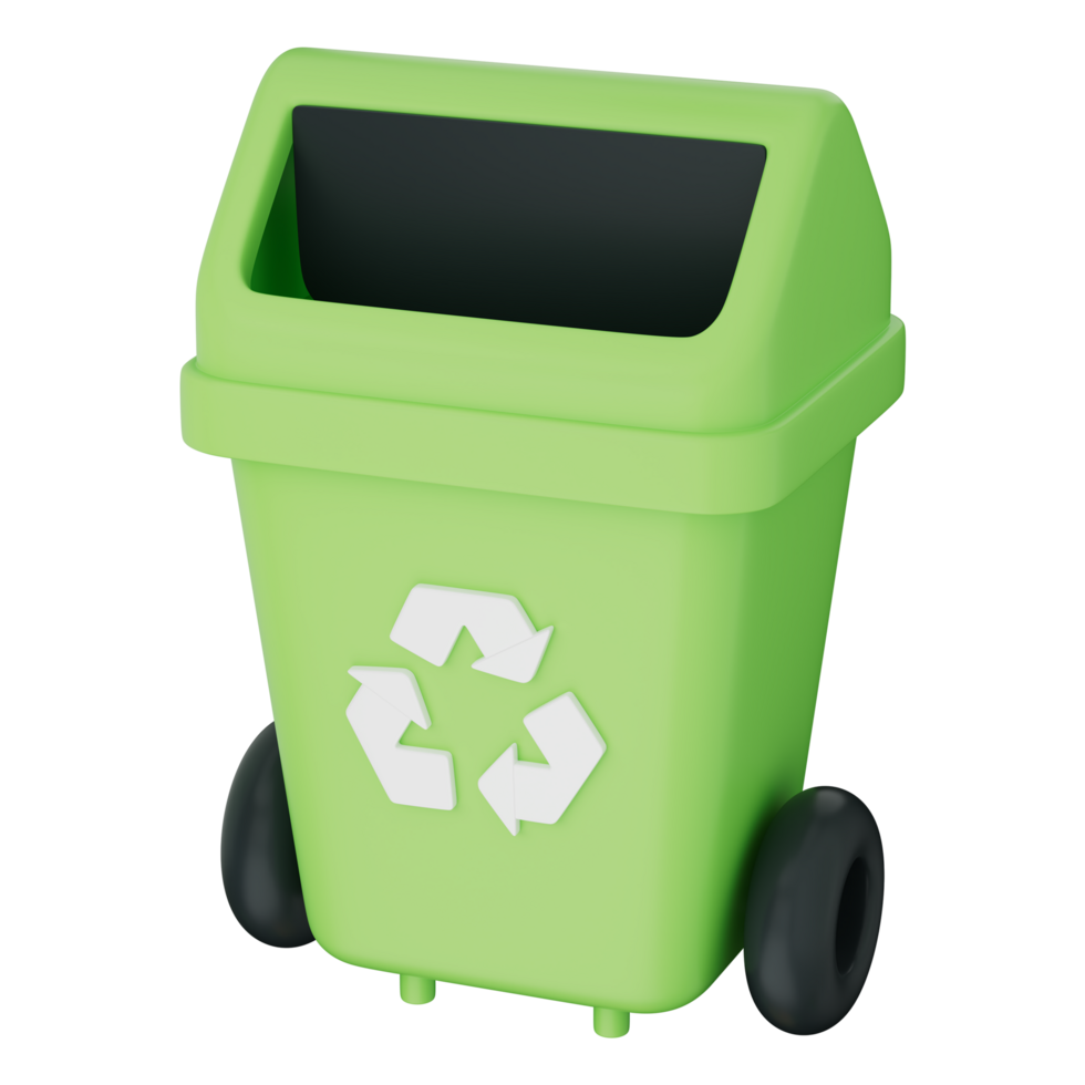 Recycle bin green waste eco trash clean plastic recycling earth planet save sustain sort dispose manage garbage rubbish symbol icon protect reduce reuse action healthy urban png