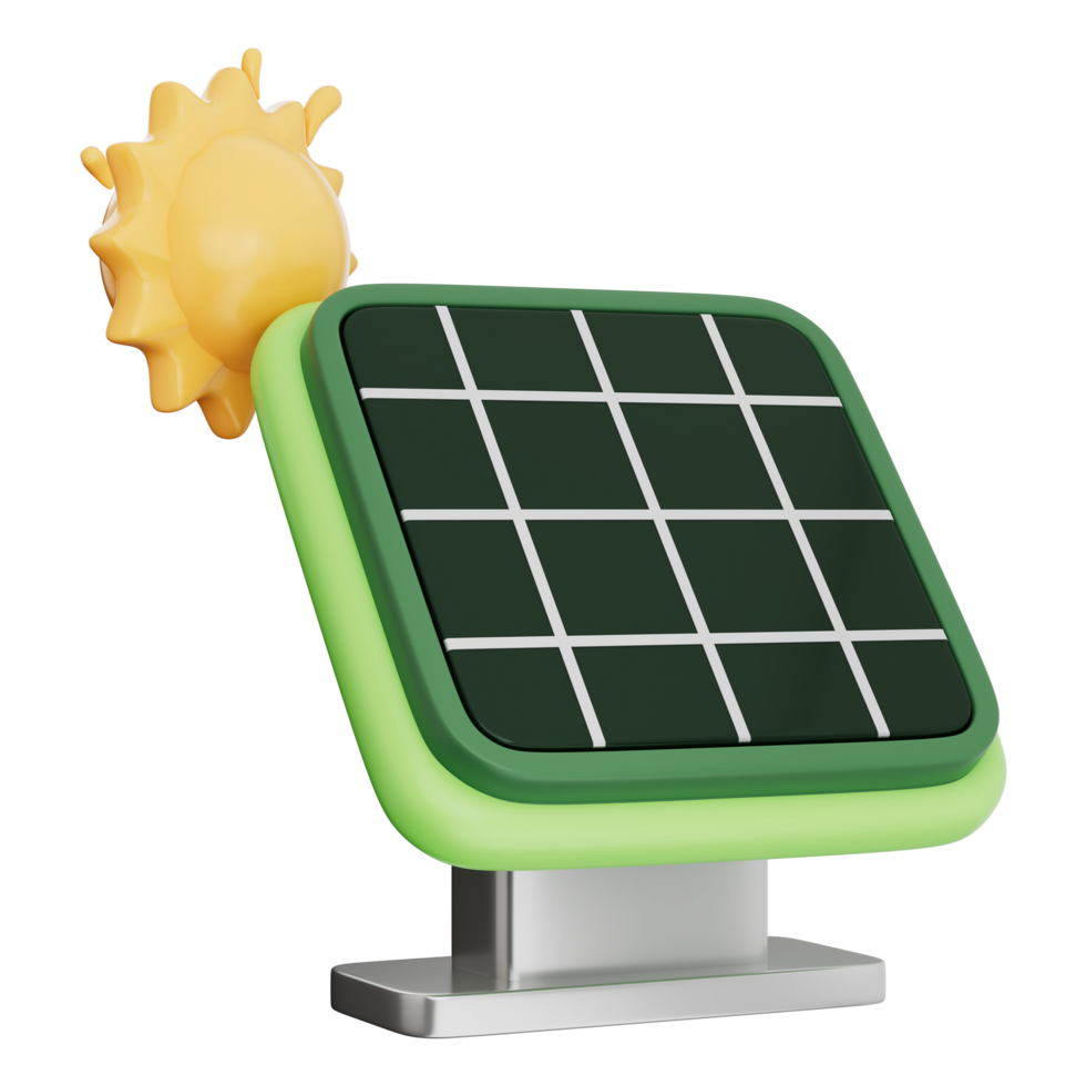 Solar panel green roof sun energy clean eco power bright sunlight future sustainable home technology concept renewable battery system innovation environment climate earth png