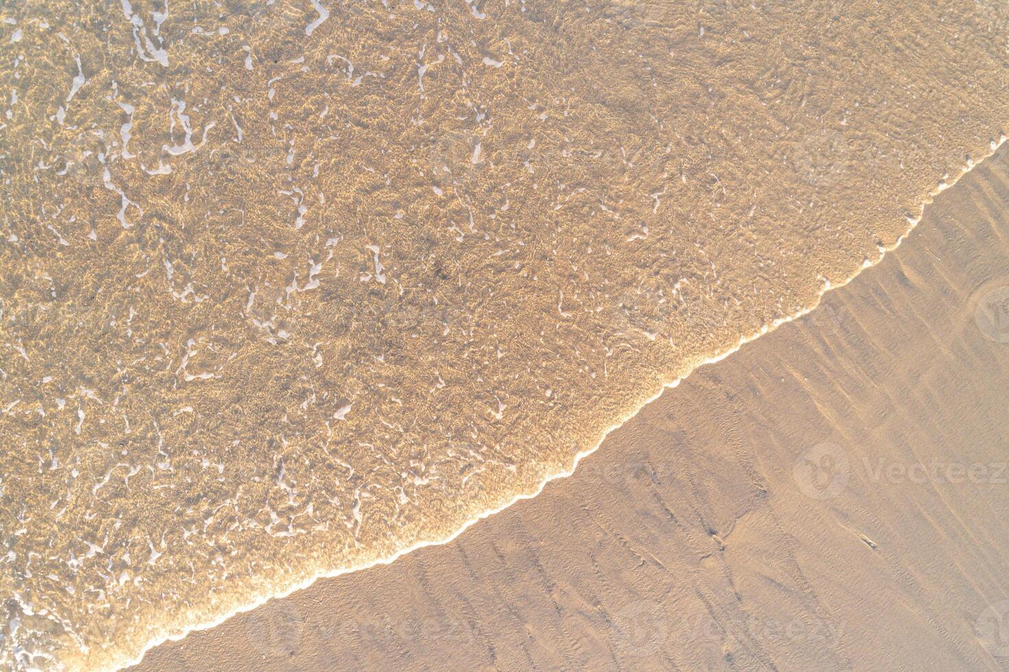 natural abstract background drone view of sand ripples and channels, aerial drone top down view photo