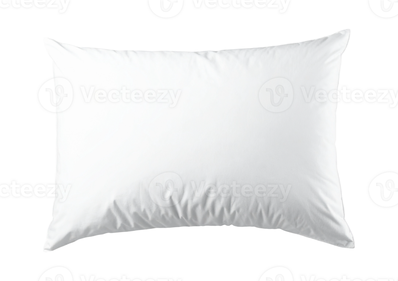 Soft rectangular white cushion for bedding use png