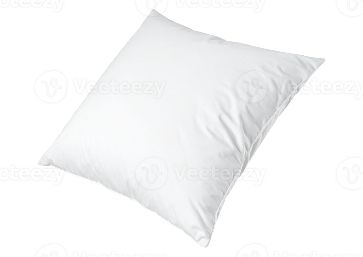 Clean white sleeping pillow object png